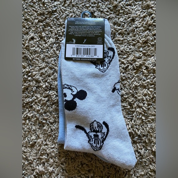 Mens Mickey Mouse Socks 2pk. - Picture 2 of 4